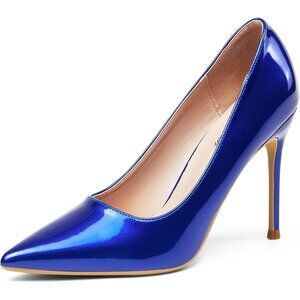 Women Royal Polyurethane (PU) Closed Pointed Toe Stiletto High Heel Shoes Pumps